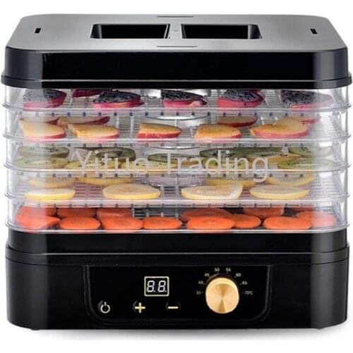 D2 Black Intelligent Fruit Dryer Household Fruits Vegetables Meat Flower Tea Healthy Dryer Pet Snack Maker Yogurt Machine