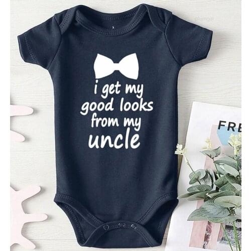 Baby Things for A Girl One Piece Jumpsuit new born Girl Clothes Printing Uncle Toddler Girls Romper Long Sleeve Kids Outfits