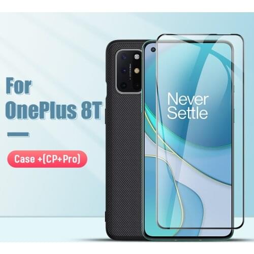 For OnePlus 8T Case 6.55'' Nillkin Nylon PC Back Cover with Soft TPU bumper for One Plus 8T phone case cover one plus 8t pro