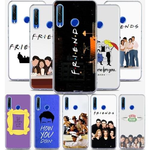 Friends TV Door Silicone Cover For Honor 30 30S 30i 9 10 9A 9C 9S 9N 10i 10X 9X Lite Pro 5G Phone Case