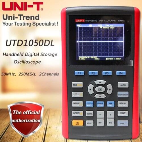 UNI-T UTD1050DL Dual Channel Handheld Digital Storage Oscilloscope 50MHz Bandwidth 250MS/s Sample Rate