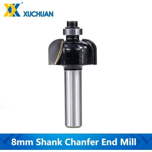 Chamfer End Mill 8MM Shank Wood Router Bit Tungsten Carbide Milling Cutter Drill For Wood Woodworking Router Bits Engraving Bits