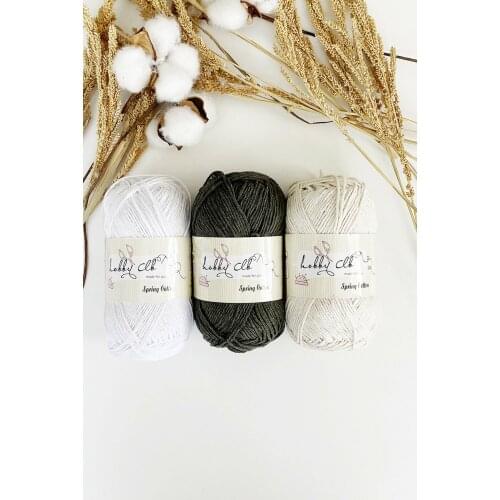 Hobby CLB %100 Cotton 3 Skeins Set Knitting Yarn 100 Grams Each Skein