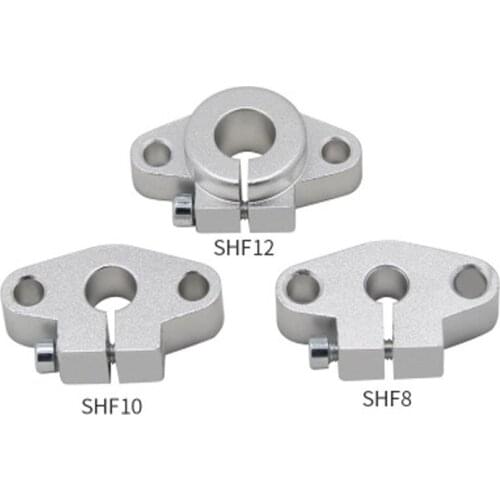 SHF8 SHF10 SHF12 Chromium plated Linear Shaft Support 3D Printers Parts Horizontal Bearings Rail For XYZ Table CNC Route Holder
