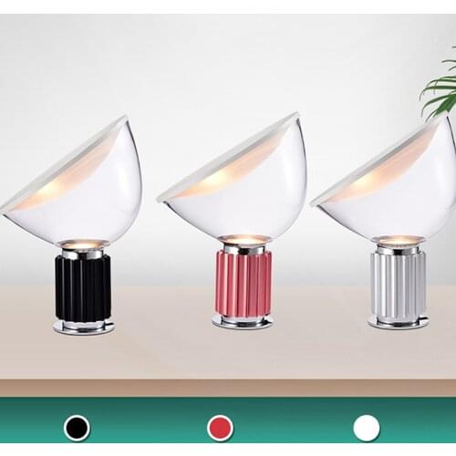 Post-modern Creative Glass Desk Lamp Radar Simple Fashion Model Living Room Study Bedroom Bedside Lamps Indoor Lighting Fixtures