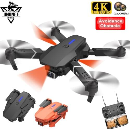 New E525 Pro Drone 4K Dual HD camera Wifi FPV Professional Rc Quadcopter Drones Collapsible Avoidance Obstacle Rc Helicopter toy