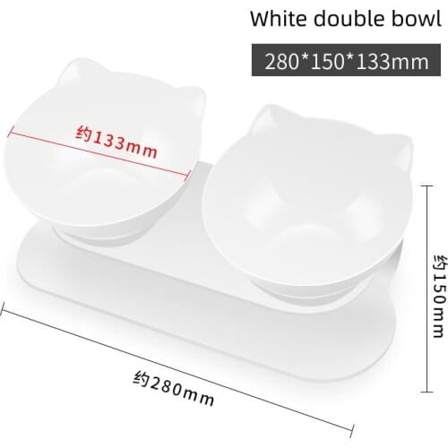 Non-Slip Double Cat Bowl Dog Bowl With Stand Pet Feeding Cat Water Bowl For Cats Food Pet Bowls For Dogs Feeder Product Supplies