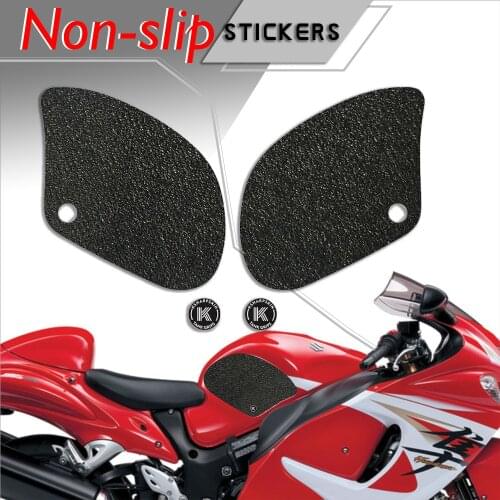 Motorcycle fuel tank pad tank grip protection Non-slip stickers knee grip side applique for SUZUKI 2000-2018 HAYABUSA