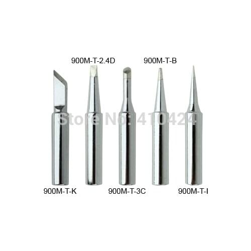 New 5X Soldering Iron Tips Set 900M-T Series for HAKKO 900M,907,933,852D+,852D Soldering station