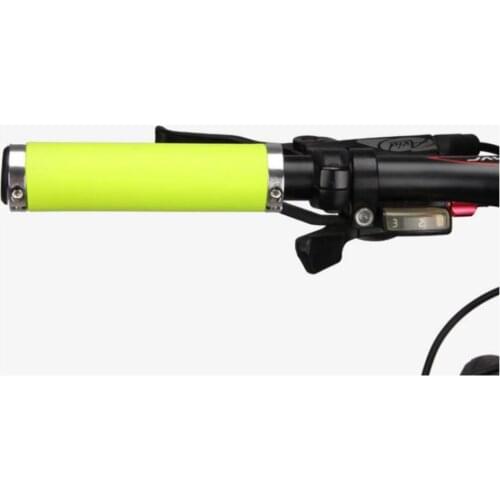 Bike Handlebar Grips Lock-on Bicycle Overgrips Cover Handle Bar End Holding Grip Wrap Rubber Fluorescent Green