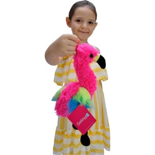 Flamingo teddy bear stuffed toys plush toy Key chain dolls cloth dolls wedding celebration Street vendors 30 cm high