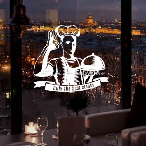 Seafood Restaurant Decor Best Steaks Vinyl Wall Decal Kitchen Dining Room Sticker Bar Drink Art Sticker