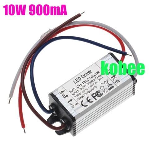 10W LED Driver for 3x3W 9-12V 900mA high Power 10w led chip transformer for spot light/flood light
