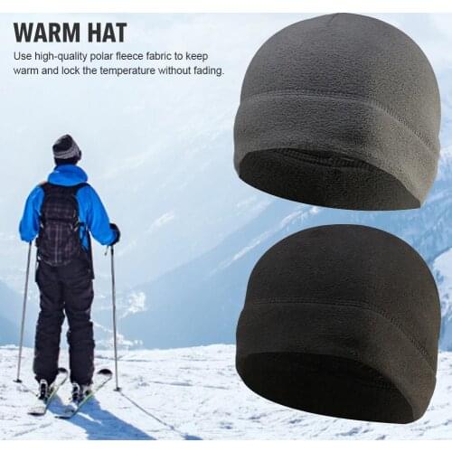 Warm Hat Windproof Elastic Fleece Cap For Outdoor Riding Skiing Camping Mountaineering