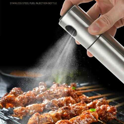 Spray Type Barbecue Oil Bottle Creative Kitchen Accessories Stainless Steel Vinegar Bottle Olive Oil Bottle Household Kitchen