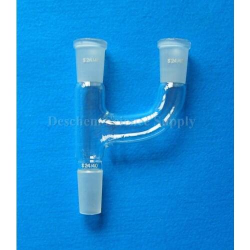 Three way Claisen Adapter,24/40,Borosilicate Laboratory glassware