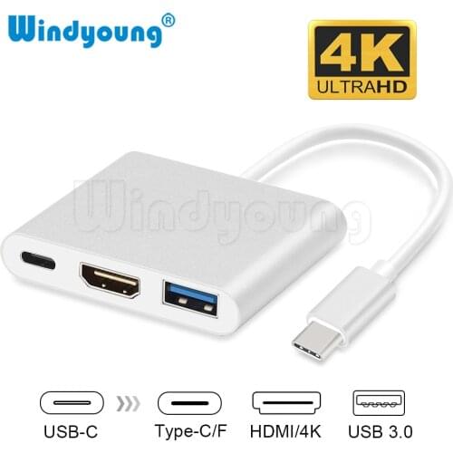USB C HUB HDMI Adapter for MacBook Air Pro USB Type C Hub to HDMI 4K USB 3.0 Port With USB-C Power Delivery USB HUB for Samsung