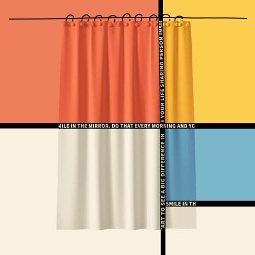 Waterproof Abstract Shower Curtain Aesthetic Art Polyester Shower Curtain Thicken Anti-mildew Rideau De Douche Bath Decor DE50YL