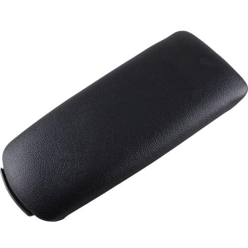 Armrest Center Console Lid Protector Cover for Audi A4 B6 B7 2002-08 Black