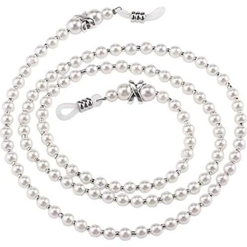 1 Pc Elegant Pearls Sunglasses Chains Eyeglasses Chains Glasses Chain Women Sunglasses Holder Eyewear Glasses Lanyard Strap