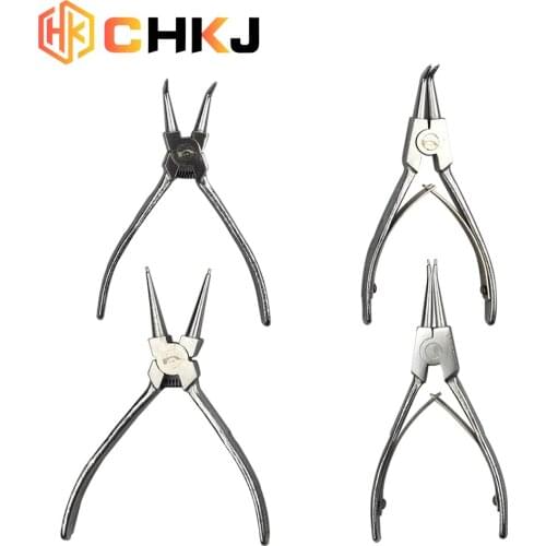 CHKJ 4PCS/Set Portable 6 Inch Professional Circlip Plier Set Multi Functional Snap Ring Circlip Pliers For Locksmith Hand Tools