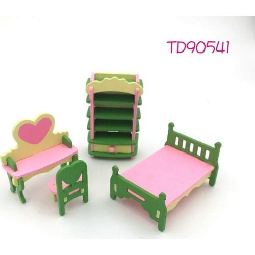 Childrens educational toys doll house play house toys Childrens wooden building blocks toy set Creative kitchen table