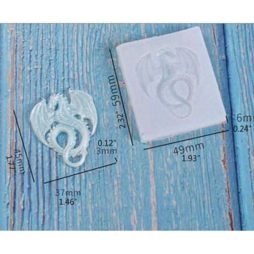 DIY 3D Animal Flying Dragon Silicone Fondant Mold Resin Candy Chocolate Molds