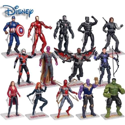 Marvel Toys Avengers Wolverine Endgame Superhero Spiderman Thor Hulk Thanos Iron Man Action Figure Toy Doll Children Gift