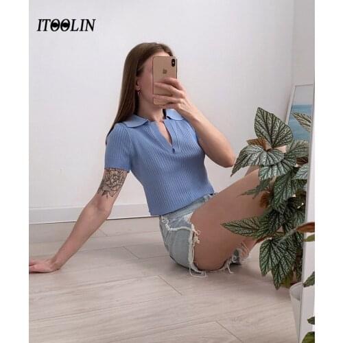 Женские футболки-поло ITOOLIN China At AliExpress