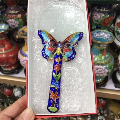 Wholesale New Chinese Cloisonne Butterfly Jewelry Magnifier