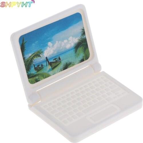 High QualityDollhouse Miniature Computer Furniture For Children Toy Furniture For Dolls Laptop Computer Dolls Accessories 2021