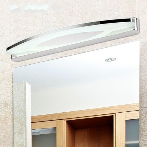 European style fashion simple bathroom toilet stainless steel LED mirror headlight anti-fog and moisture-proof wall lamp LB1013