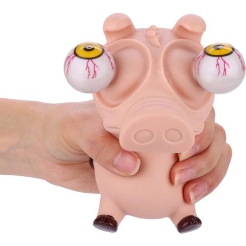 Novelties Pig Antistress Fidget Toys Pop Out Stress Reliever Lovely Pig Squeeze Vent Squeeze Toys Decompression Toy