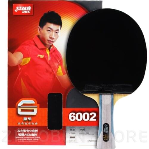 Original DHS Table Tennis Racket 6002 6006 Ping Pong Paddle Table Tennis Racquets Indoo Sports Raquete