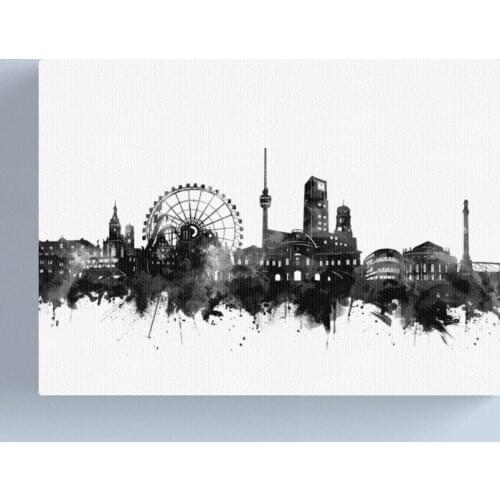 Scenery City Ferris Wheel Night Wall Art Canvas Paintings Home Decor Picture Hd Prints Modern Poster For Bedroom Modular Framed