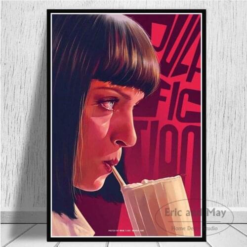 Pulp Fiction Quentin Tarantino Posters And Prints Canvas Painting Wall Art Picture Vintage Movie Decorative Home Decor Affiche