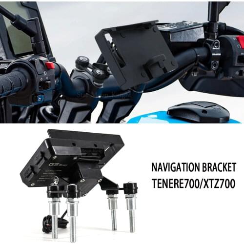 Motorcycle Handlebars Stand Holder Phone Mobile Phone GPS Navigation Plate Bracket For Yamaha Tenere 700 T7 T700 XT 700 Z