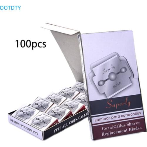 100x pcs replacement blade for Dead Skin remover corn remover Nail Art Tool perfect Pedicure Blades foot care