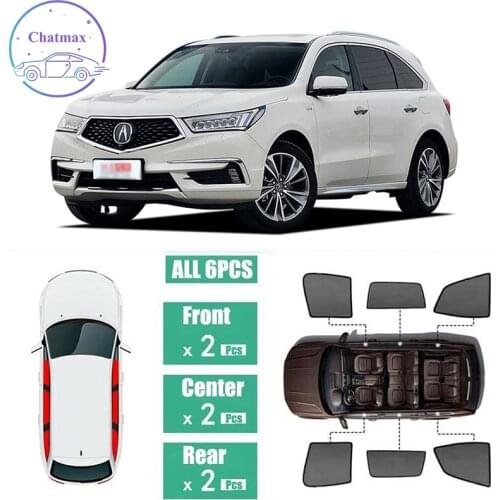 For Acura MDX Window Sunshade UV Protection Ray Blocking Mesh Laser Block Black Net Yarn