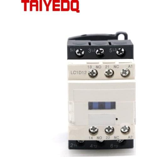 LC1-D12 AC Contactor Three-phase Contactor AC Magnetic Contactor For motor starter 12A AC220V/380V 1NO+1NC