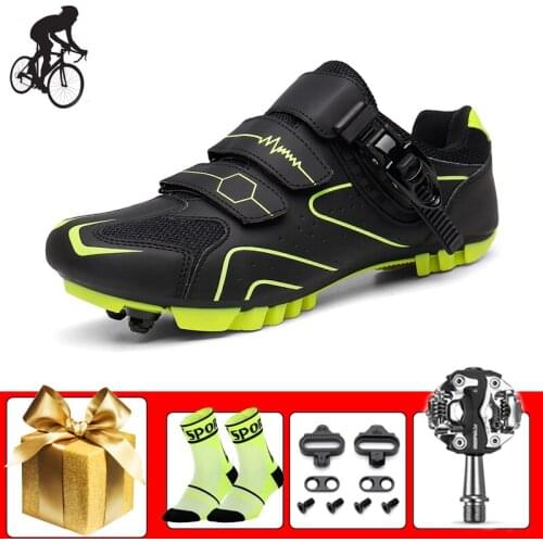 Sapatilha Ciclismo Mtb Cycling Shoes Add SPD Pedals Wear-resistant Non-slip Breathable Self-locking Riding Bicyle Sport Sneakers
