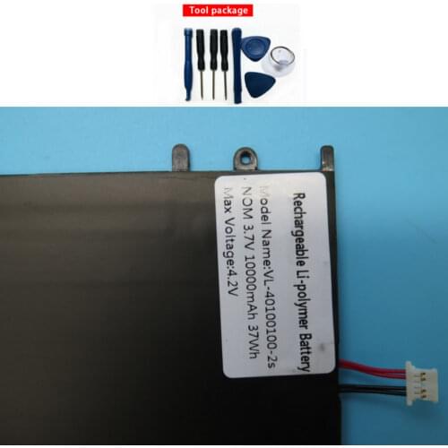 VL-40100100-2s 3.7V 10000MAH 37WH Original size replacement battery for batteries+tool