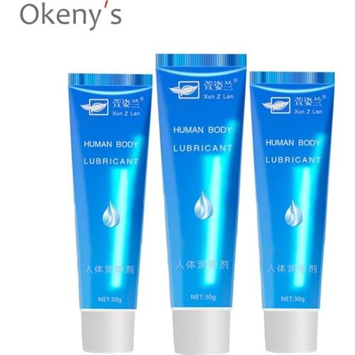Water Soluble Based Natural Intimate Anal Lubricant for Men and Women Lubricating Body Intercourse Massage Cream Lubricants 30G