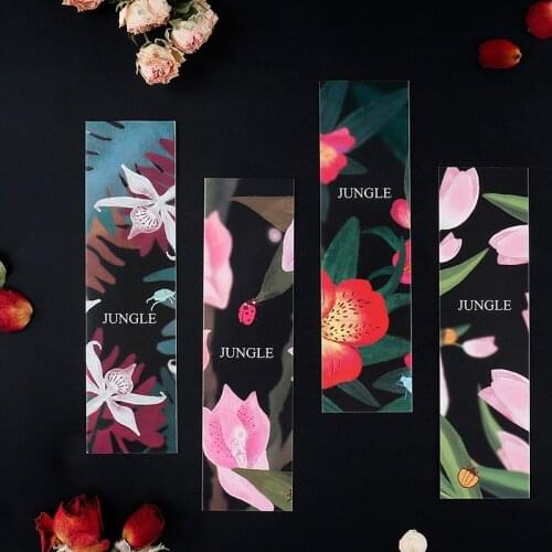 30 Pcs/Set Novelty Misty Jungle Paper Bookmark Book Holder Message Card Promotional Gift Stationery