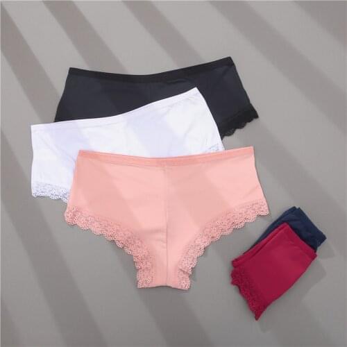 1Pc M-2XL Women Sexy Panties Floral Lace Underwear Hollow Out Female Briefs Girl Intimates Lingerie Ladies Breathable Underpants