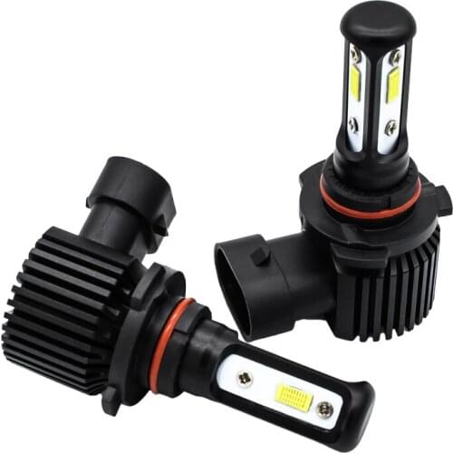 2pcs White 9005 9006 3SMD LED Beam Angle Daytime Running/High Beam Lights Bulbs High Power