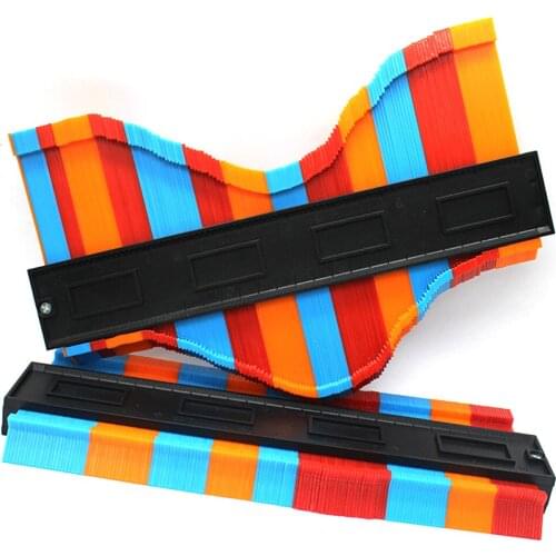 2021 Contour Profile Gauge Plastic Copy Measuring Tiling Laminate Tiles Edge Shaping Measure Ruler 5/10Inch Woodworking Tools#20
