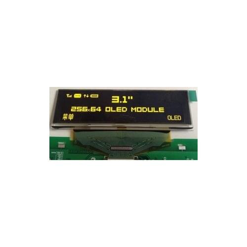 3.1 inch 30P SPI Yellow OLED Display Screen SSD1322 Drive IC 256*64 8Bit Parallel Interface