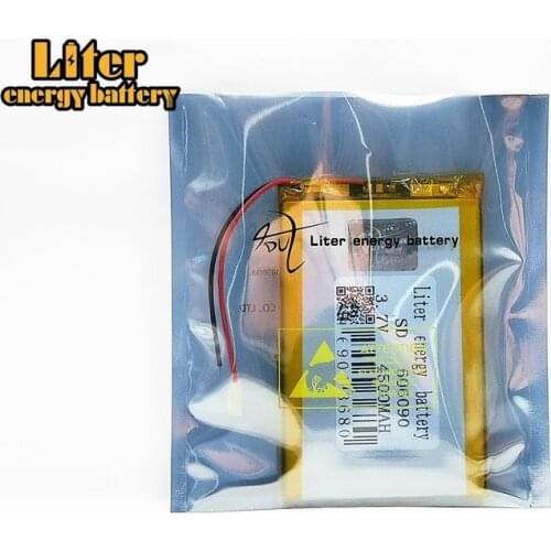 606090 3.7V Real Capacity 4500mah (polymer lithium ion battery) Li-ion Rechargeable battery for tablet pc MP4 MP5 E-book Camera