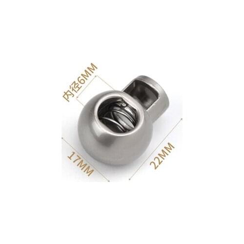 A21 Sewing supplies Metal spring cord buckle hanging bell drawstring clasp windbreaker elastic adjusting button stop rope clasp